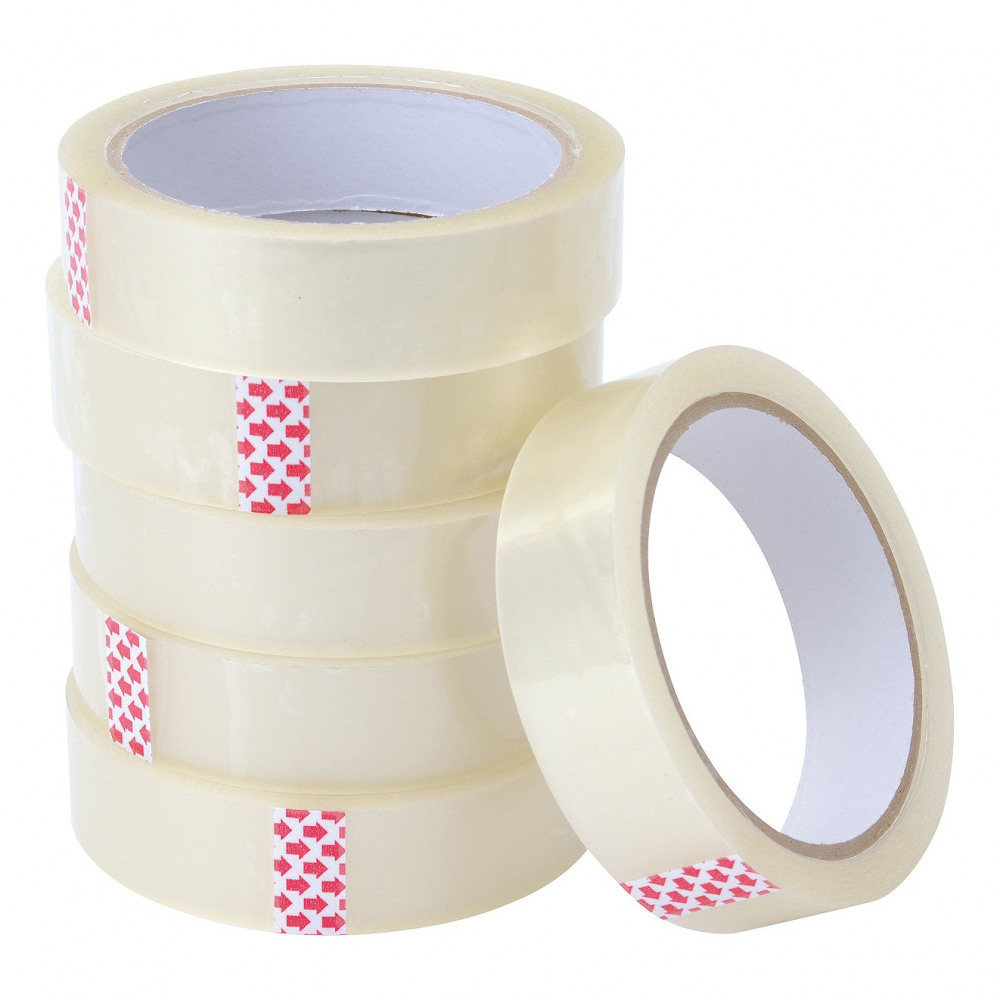 CLEAR TAPE 24MMX66M PP PK6