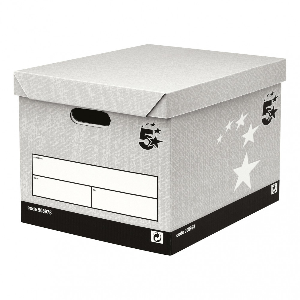 STORAGE BOX 336X391X285MM GREY PK10