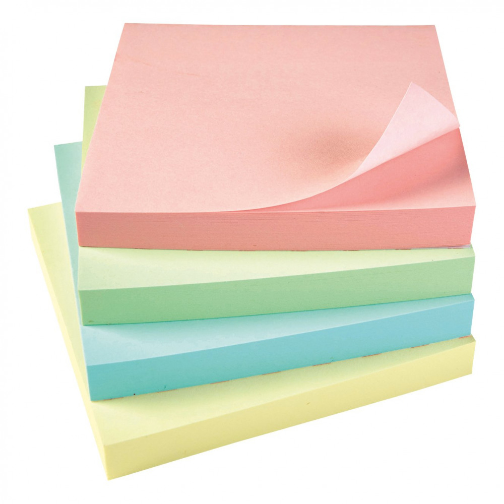 RE-MOVE NOTES PASTEL 76X76MM PK12