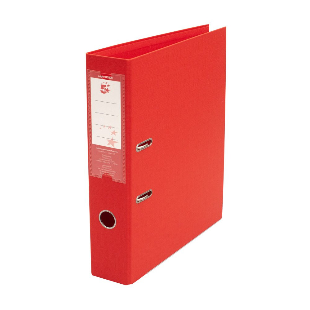 PREM PP LEVER ARCH FILE FC RED PK10