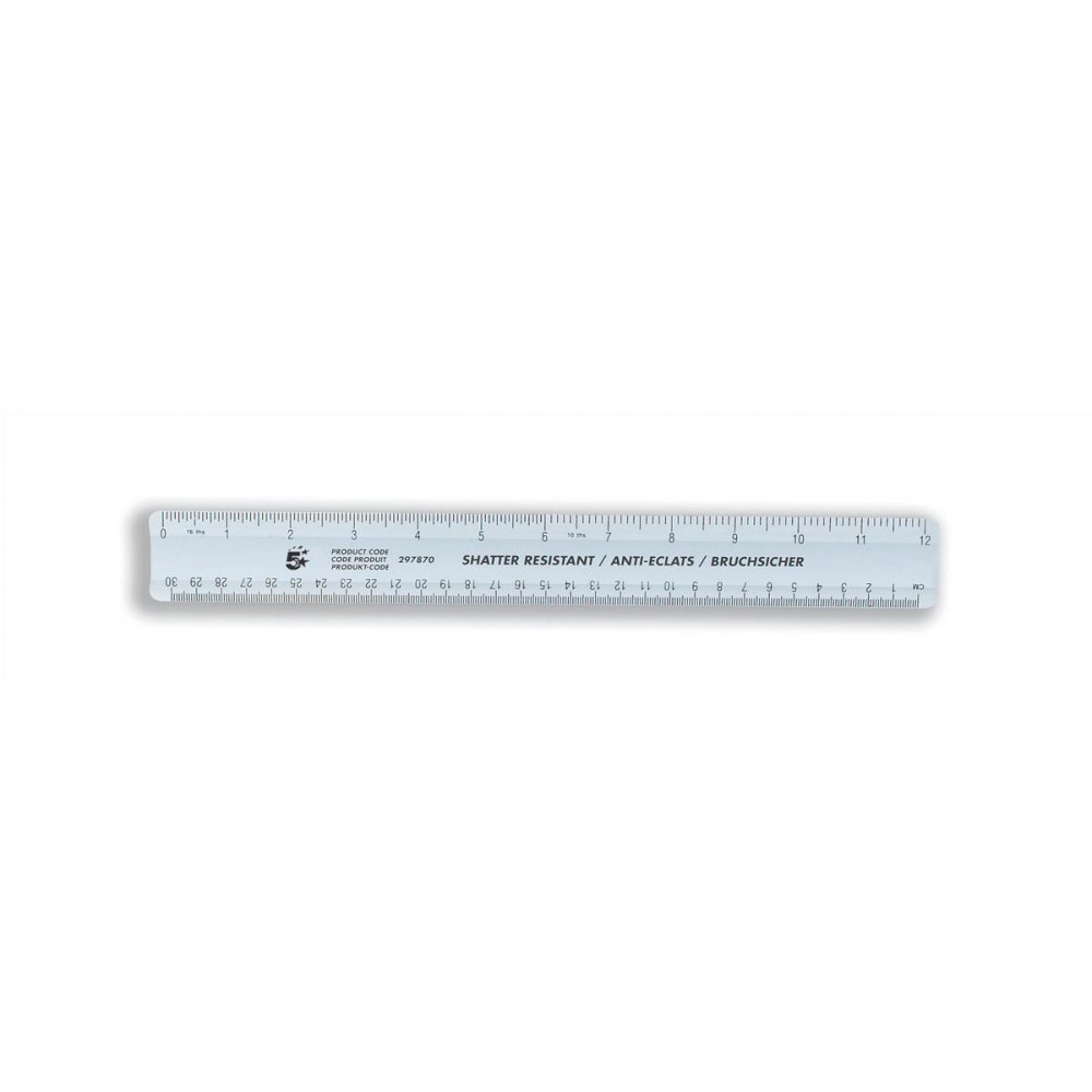 RULER SHATTER-RESISTANT 300MM PK10