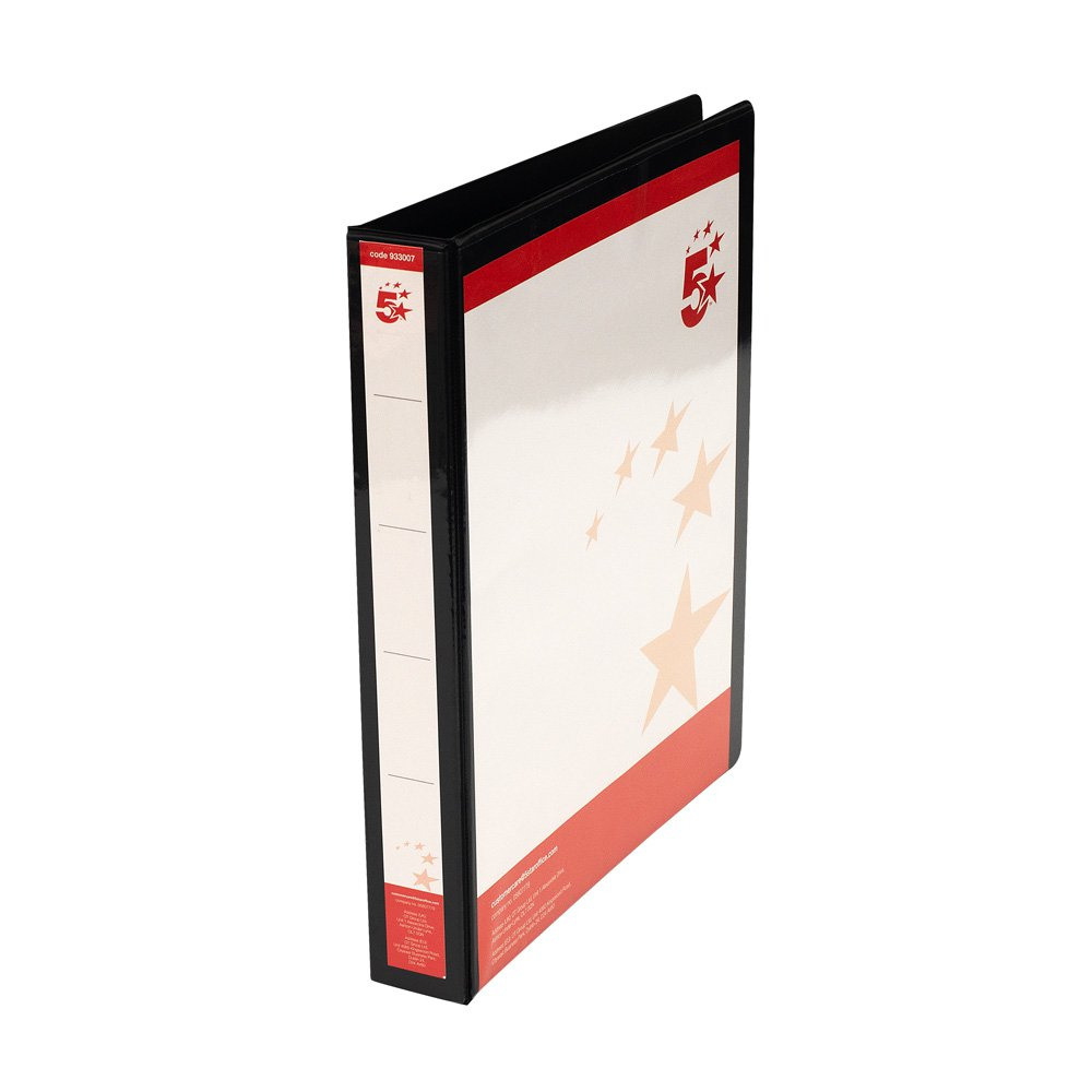 A4 PRES RING BINDER BLK PK10