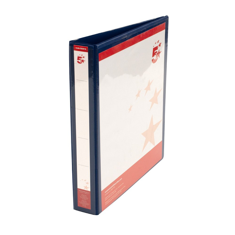 A4 PRES RING BINDER 25MM BLUE PK10