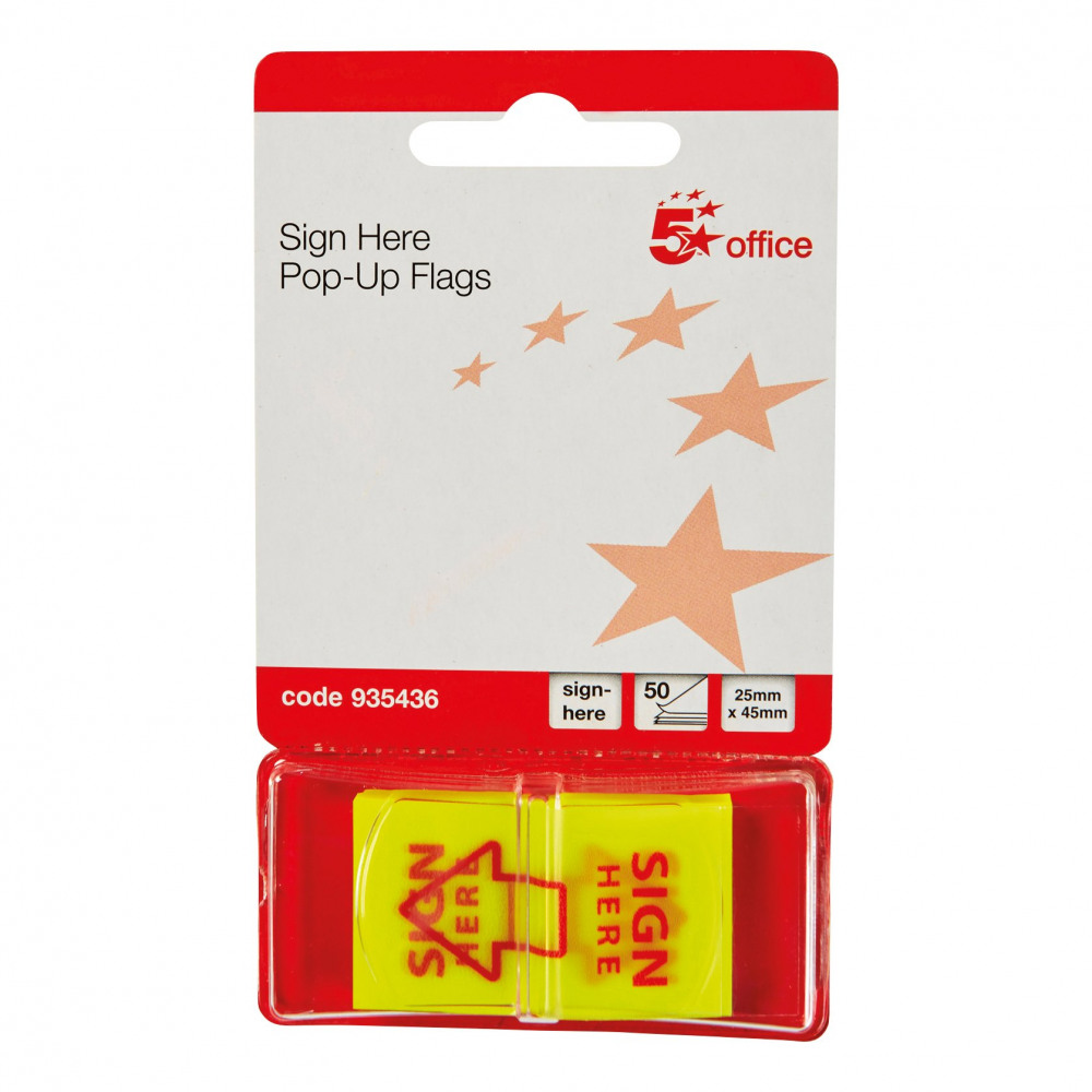 SIGN HERE INDEX FLAGS 46X25MM PK500