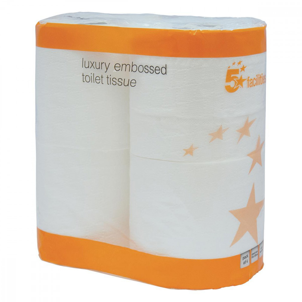 LUXURY TOILET ROLLS WHT PK10