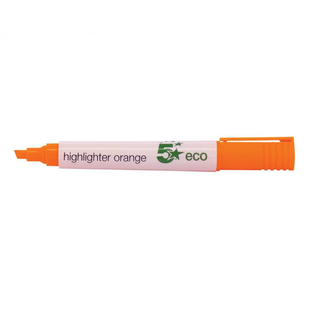 ECO HIGHLIGHTER CHISEL TIP ORG PK10