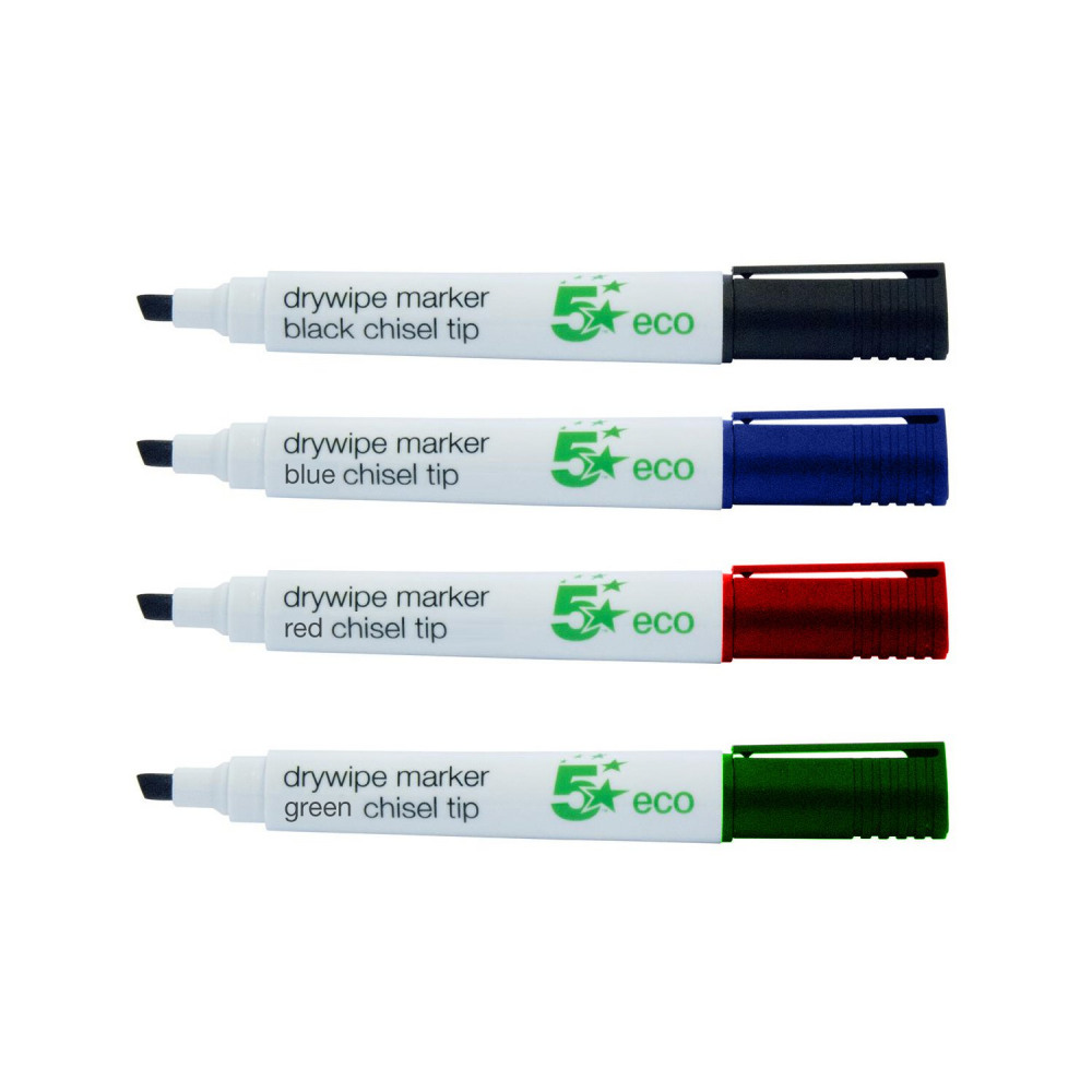 ECO DRYWIPE MARKER CHISEL PK4