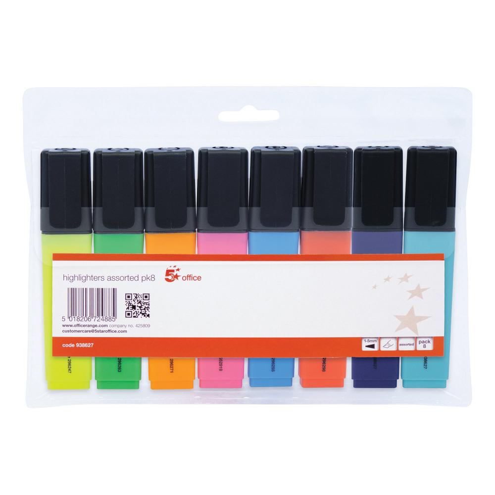 HIGHLIGHTER CHISEL AST PK8