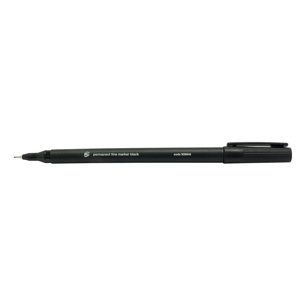 PERMANENT MARKER FINE TIP BLACK PK10