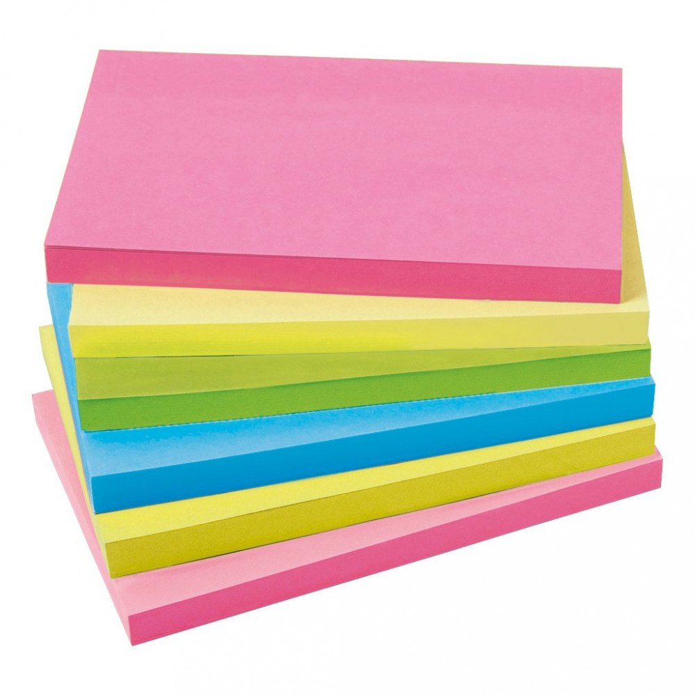 XSTICKY RE-MOVE NOTE NEON PK6