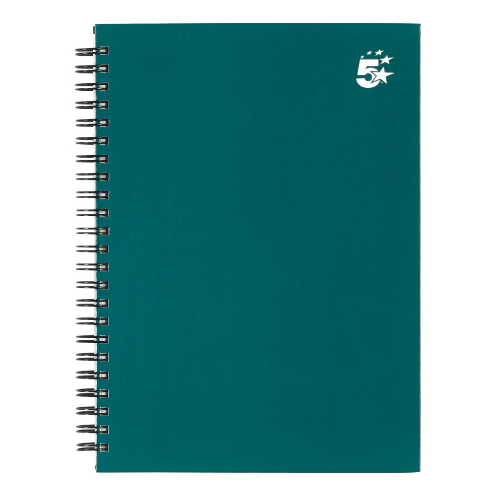 TWINBOUND HARDBACK A5 140PG TEAL PK5
