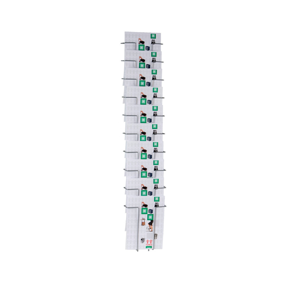 10 COMPARTMENT WIRE LIT HOLDER A4