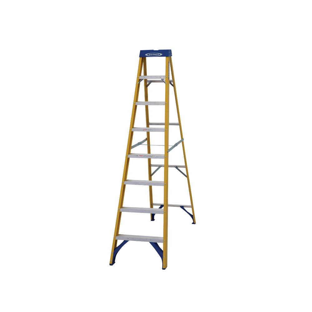 WERNER SWINGBACK STEP LADDER 8 TREAD