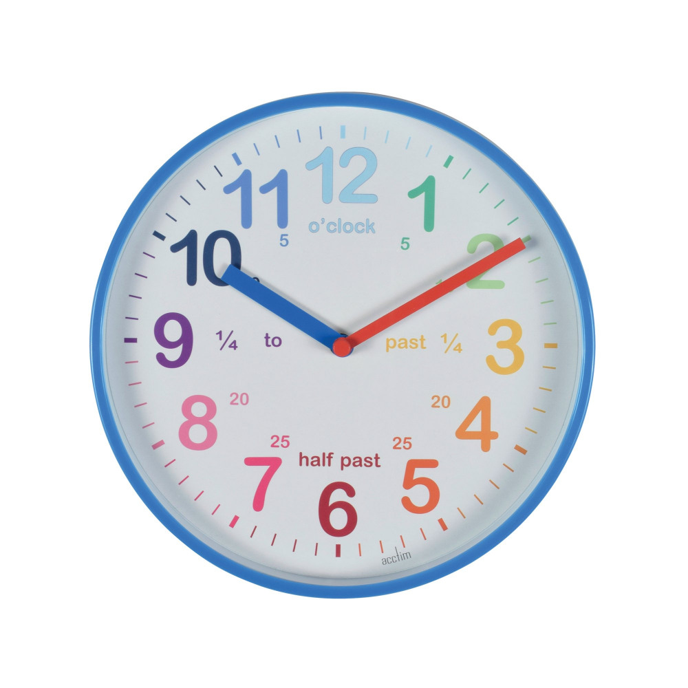 ACCTIM WICKFORD TIME TEACH CLOCK BLU