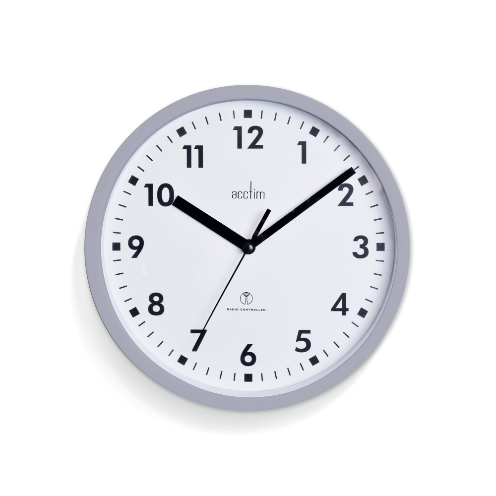ACCTIM NARDO RADIO CNTL WCLOCK GREY
