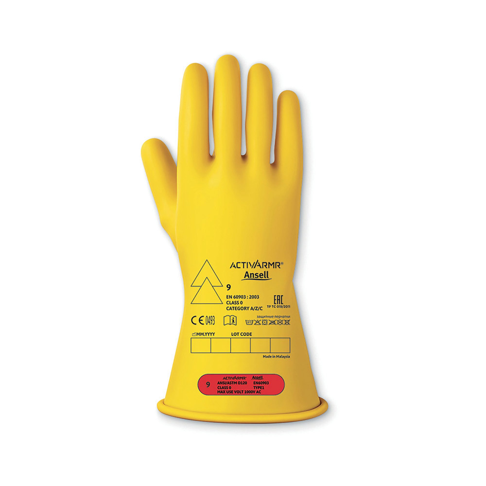 ELECT INSULATING GLOVES YELLOW XL