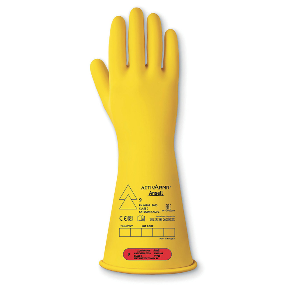 ANSELL ELEC INSULATING GLOVES YLW M