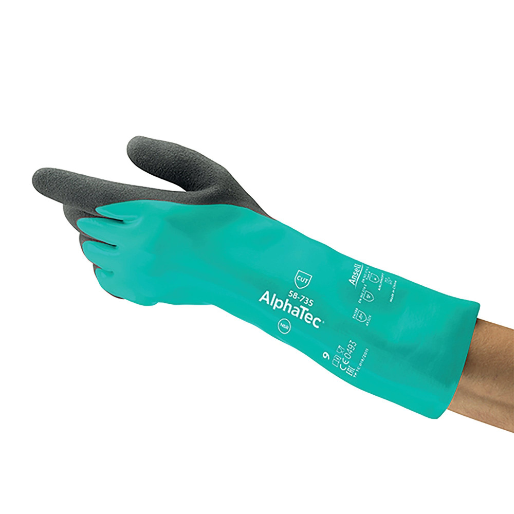 ALPHATEC CUT RES GLOVES GREE XL PK6