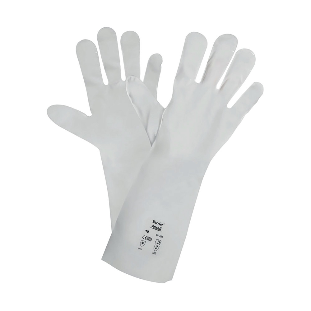 BARRIER GLOVES 1 PAIR WHITE SIZE XL