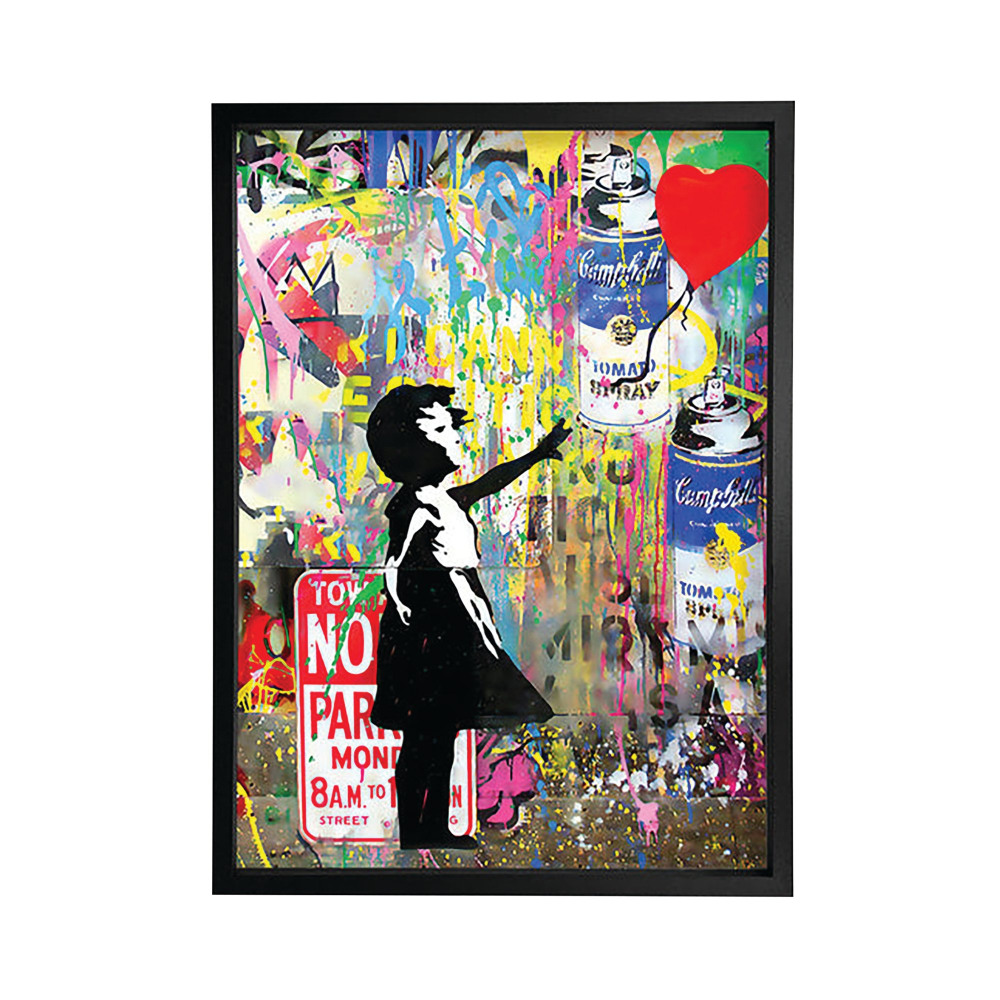 BANKSY BALLOON GIRL FRAME PRINT A2