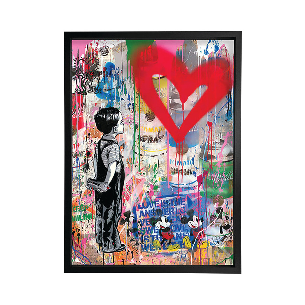 HEART PONDER FRAMED PRINT A2 16X24IN