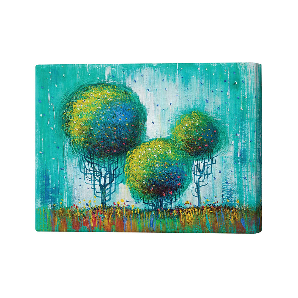 THREE ROUND TREES CANVAS PRT 20X32IN