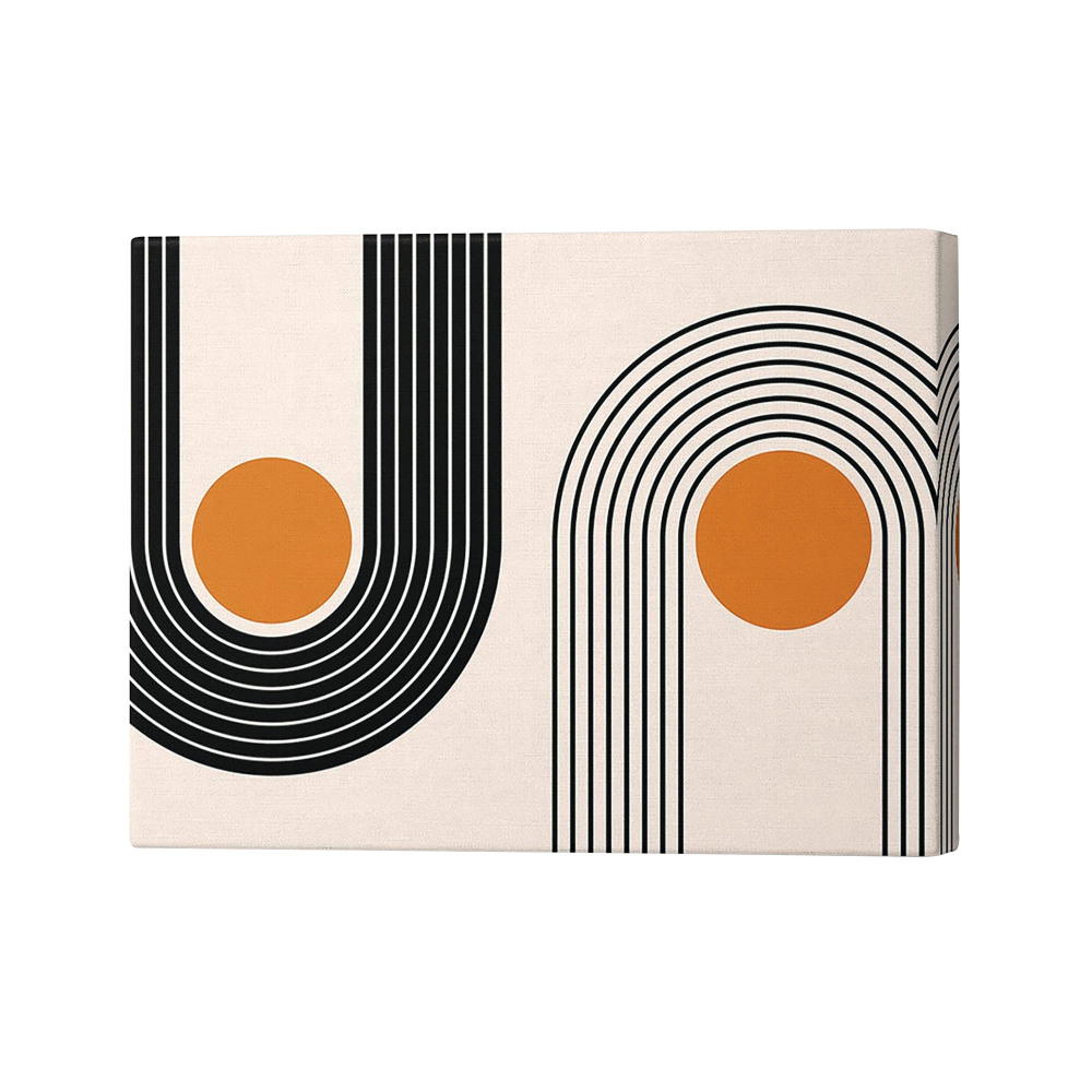 CURVED LINES ROUND SUN PRINT 20X32IN