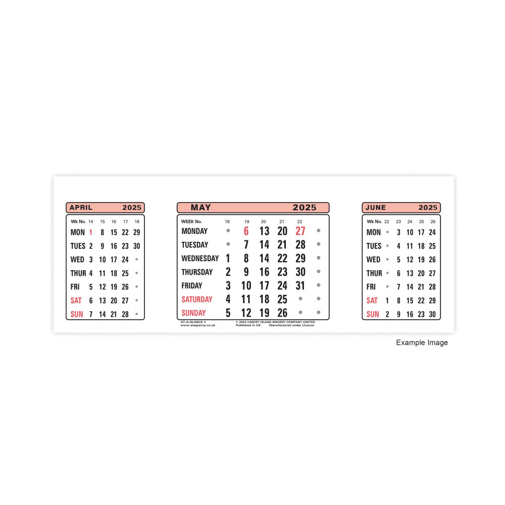 AT-A-GLANCE CALENDAR REFILL 2025