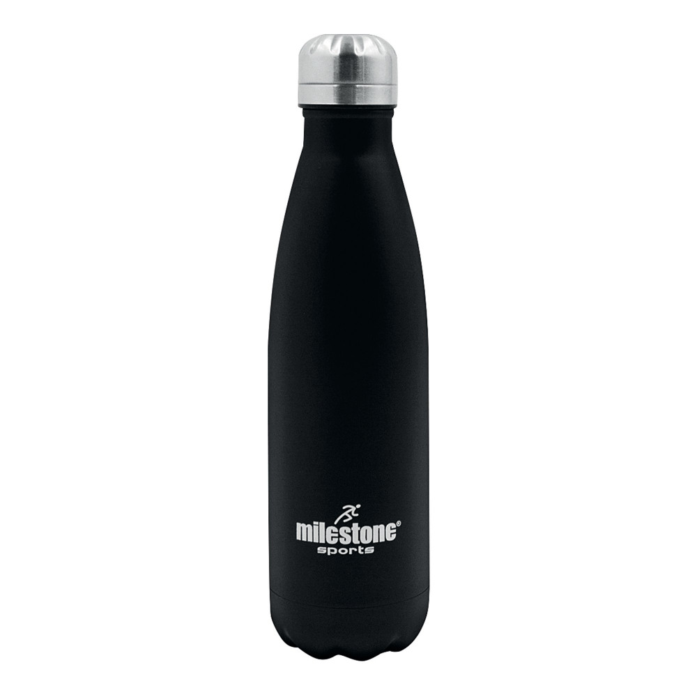 DRINKING BOTTLE S/STEEL 500ML BLK