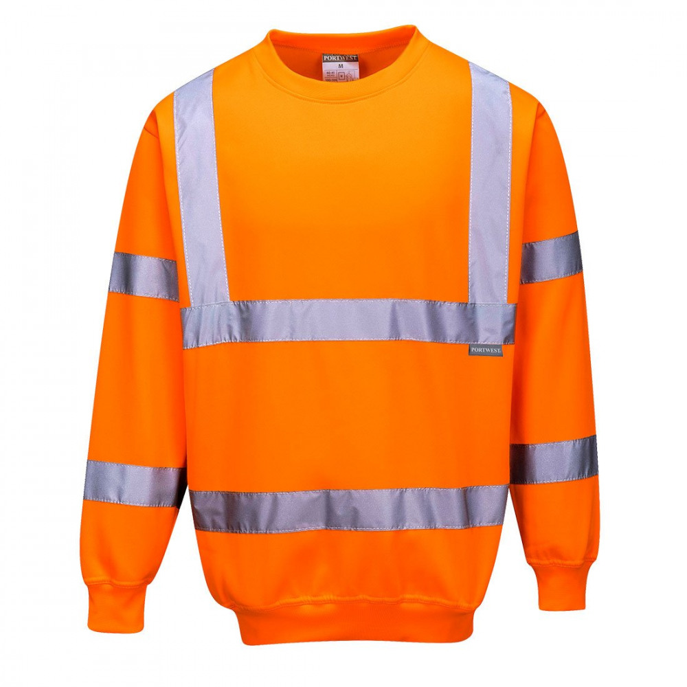 HI-VIS SWEATSHIRT ORANGE 4XL