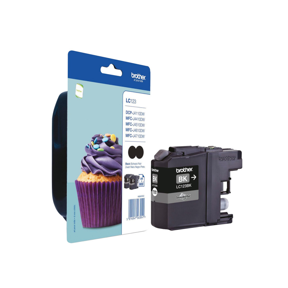BROTHER LC123BK INK CART TWNPK BLK