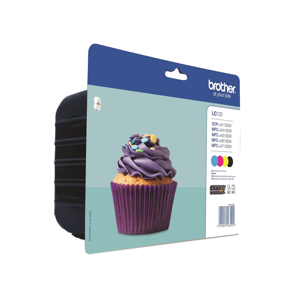 BROTHER LC123 INK CART MPK CMYK