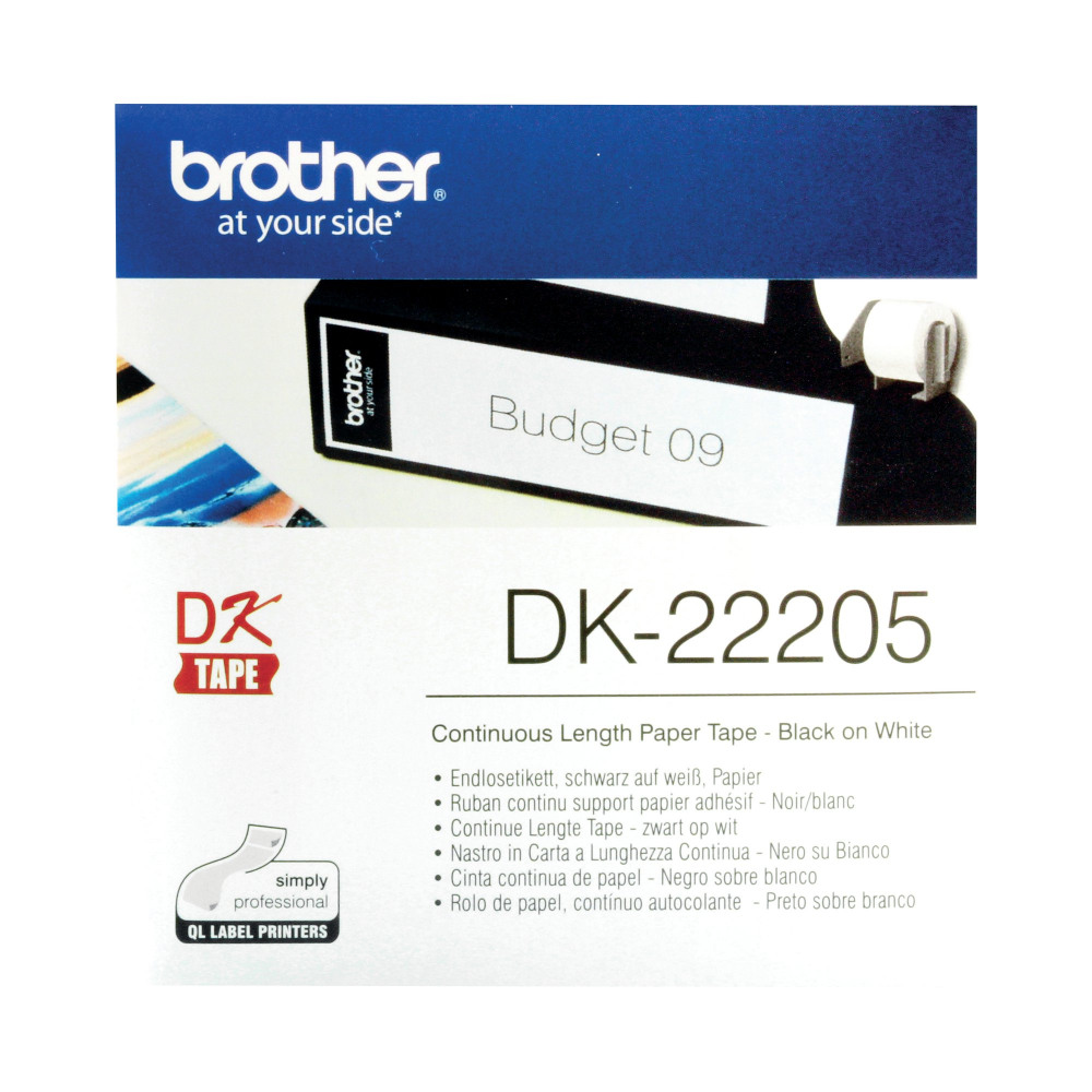 BROTHER CONT PPR TPE 62MM BLK/WHT