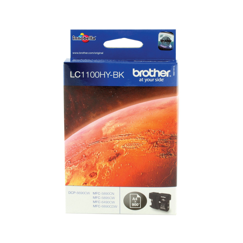 BROTHER LC1100HY-BK INK CART HY BLK