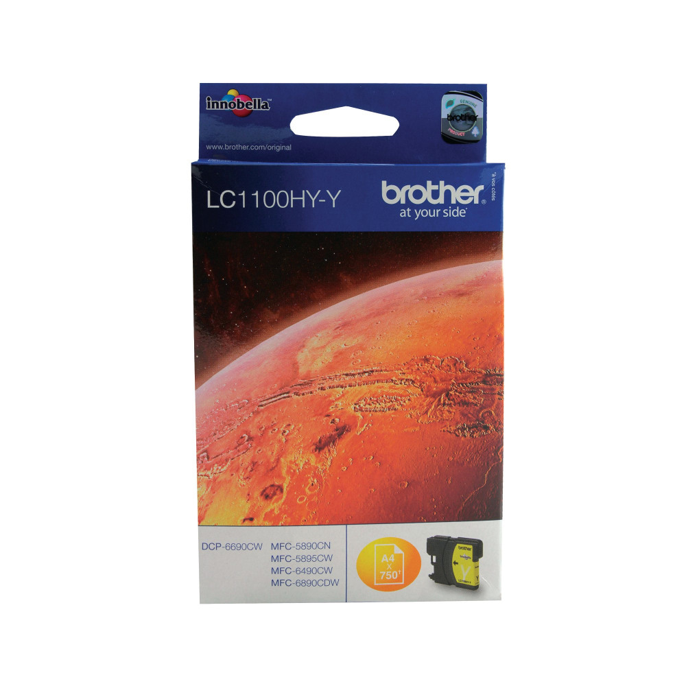 BROTHER LC1100HY-Y INK CART HY YLW