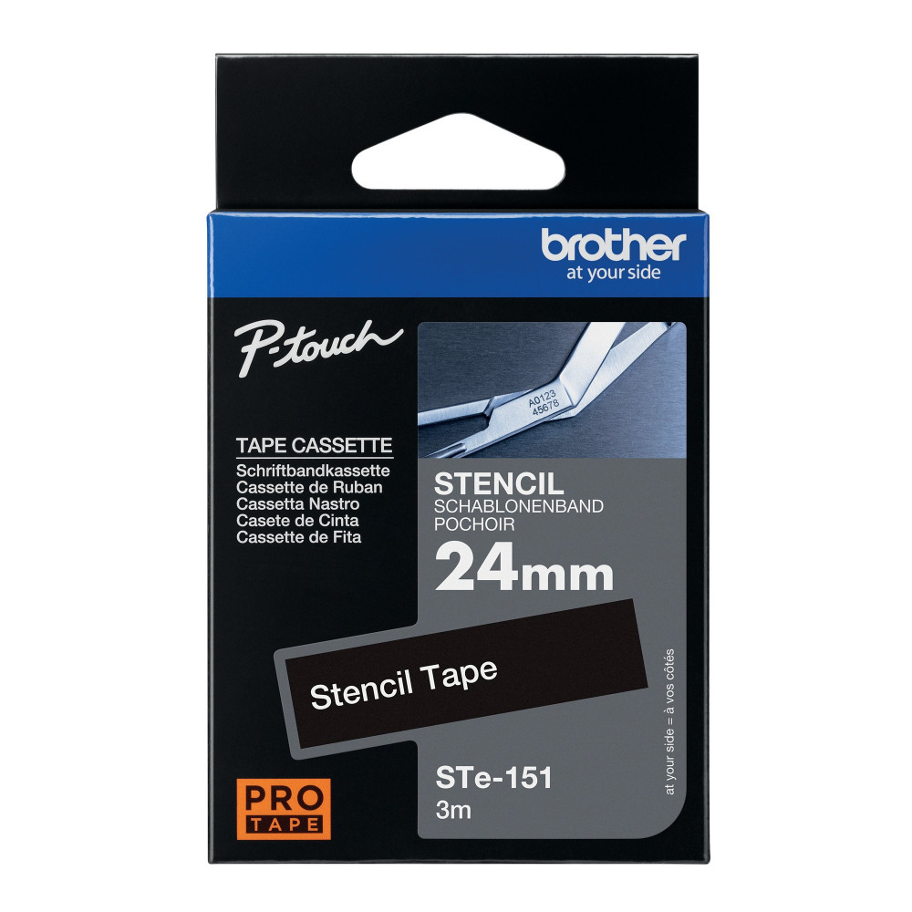 BROTHER STENCIL TPE 24MMX3M BLK