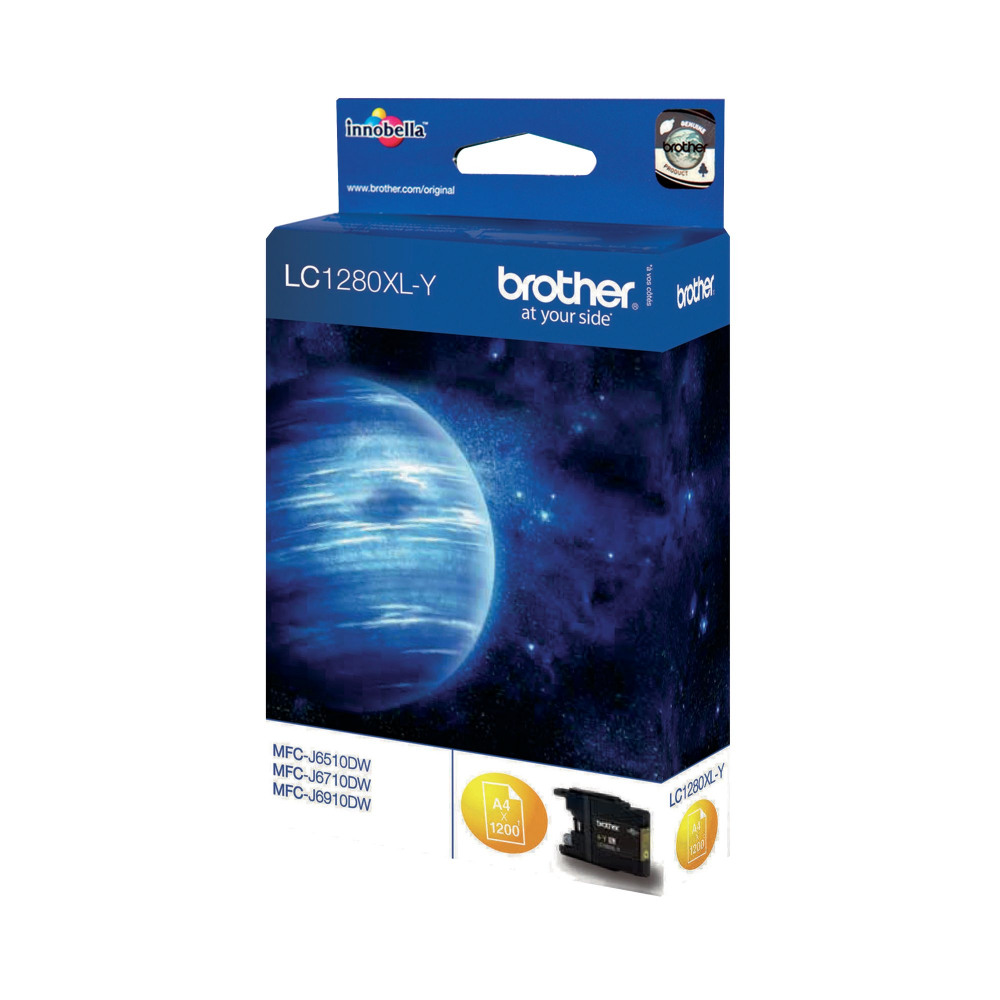 BROTHER LC1280XLY INK CART HY YLW