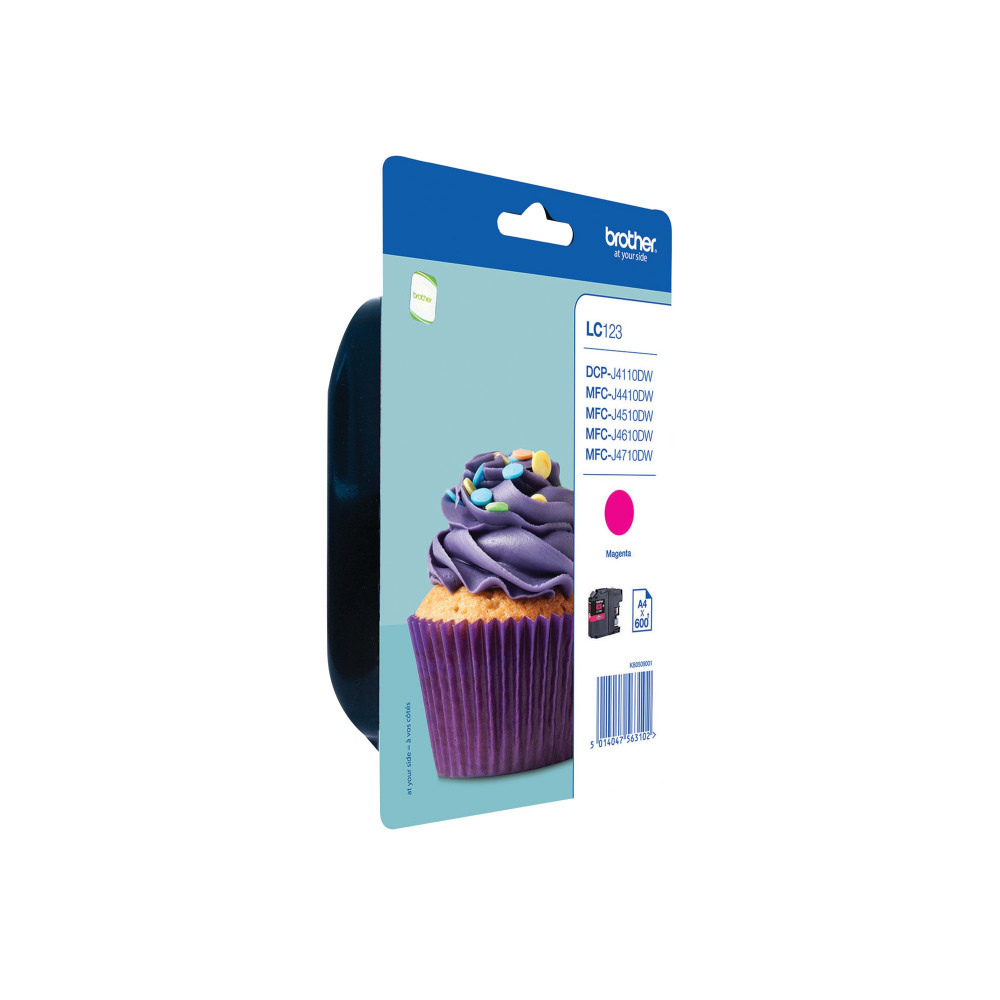 BROTHER LC123M INK CARTRIDGE MAGENTA