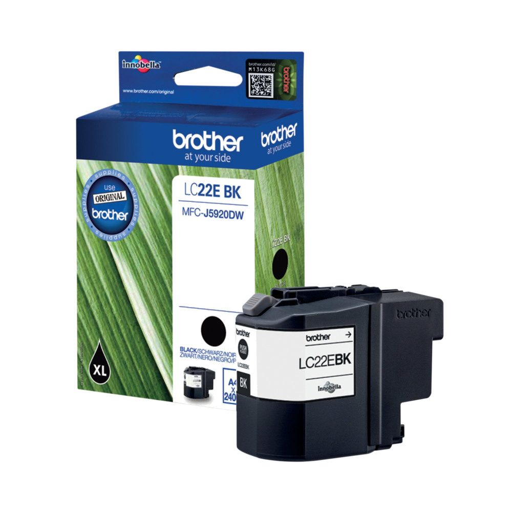 BROTHER LC22EBK INK CARTRIDGE BLACK