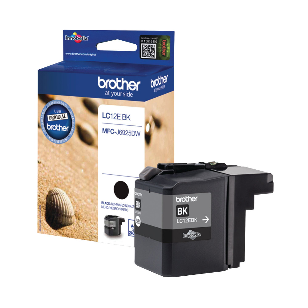 BROTHER LC12EBK INK CARTRIDGE BLACK