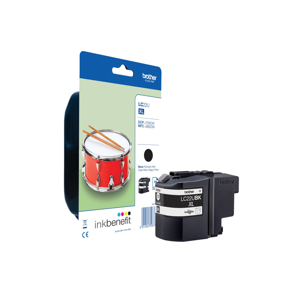 BROTHER LC22UBK INK CART BLACK