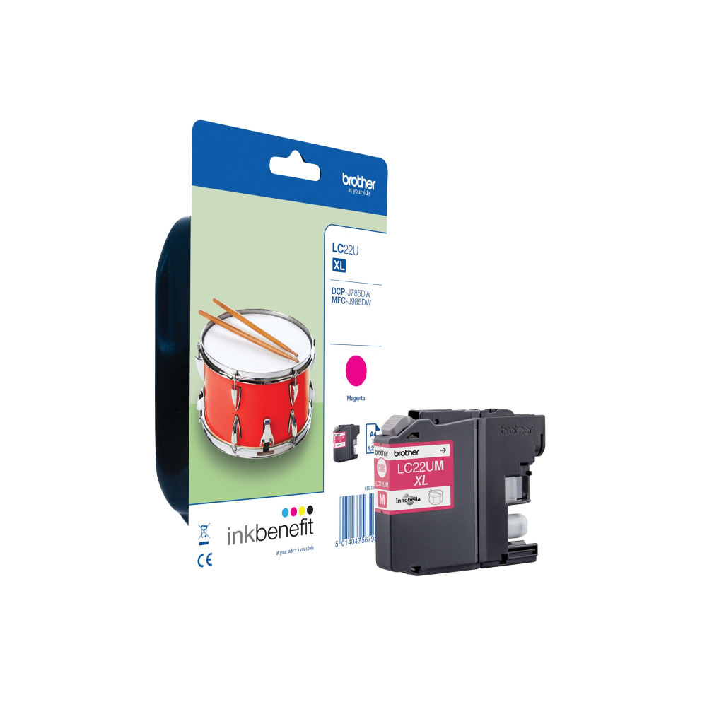 BROTHER LC22UM INK CART MAGENTA