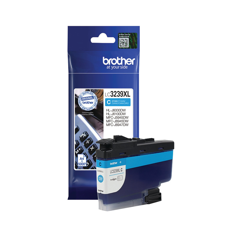 BROTHER LC3239XLC INK CART HY CYAN