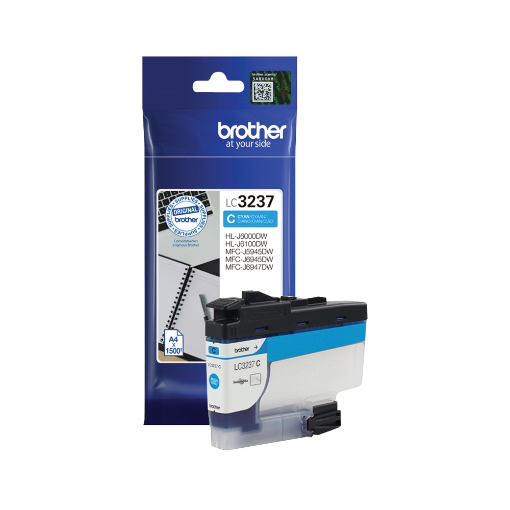 BROTHER LC3237C INK CARTRIDGE CYAN