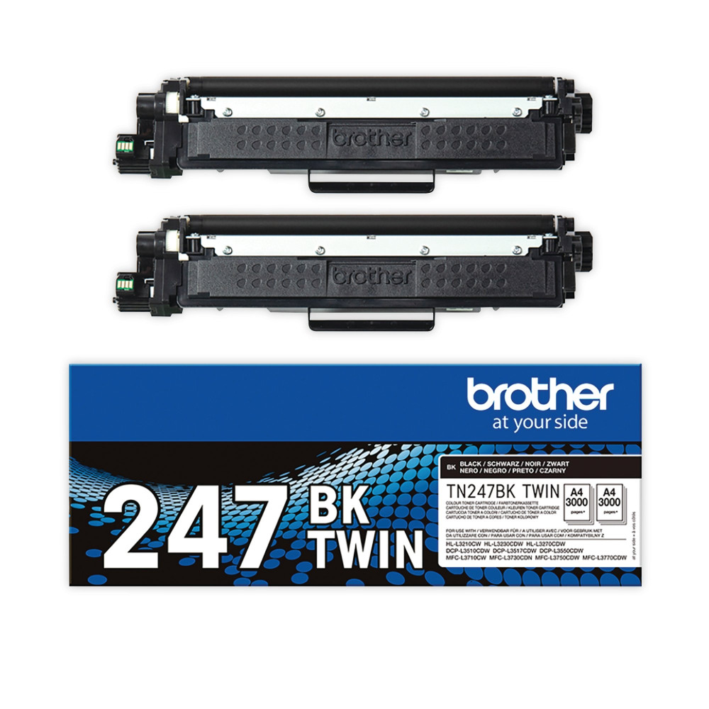 BROTHER TN-247BKTWIN TNR TWNPK HY BK