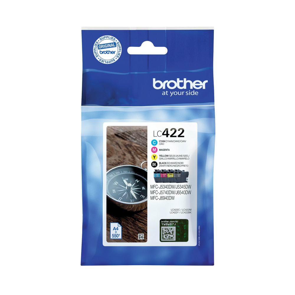 BROTHER LC422 INK CART MPK CMYK