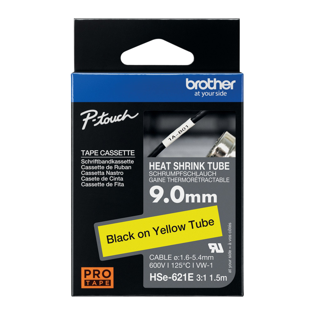 BROTHER HSE TUBE TPE 9.0MM BLK/YLW