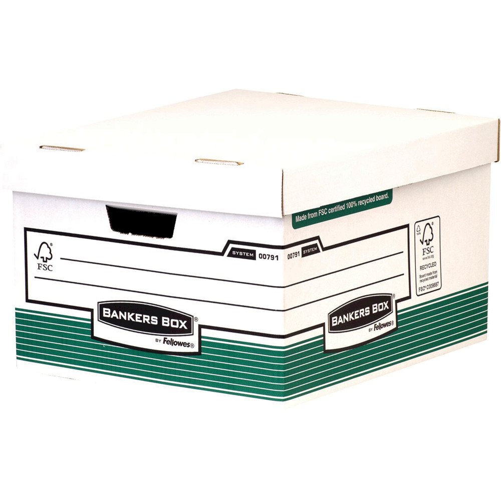 BANKERS BOX GREEN STORAGE BOX PK10