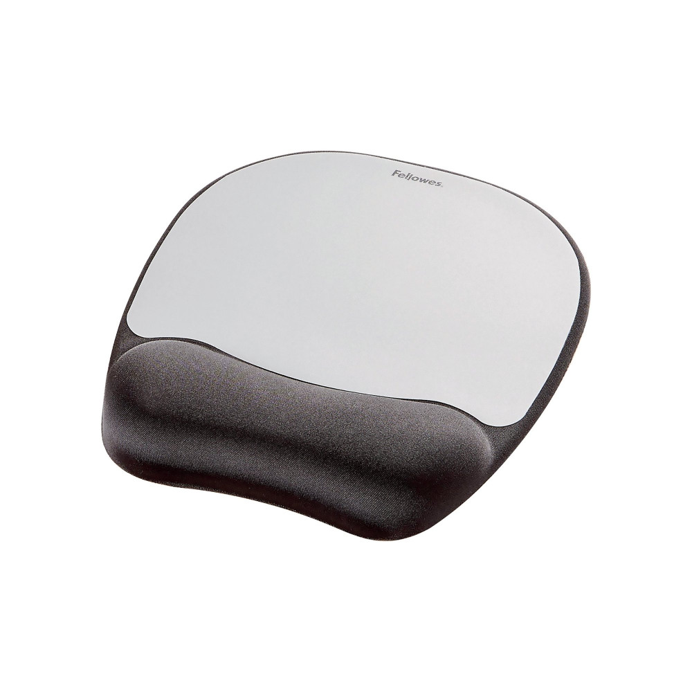 FELLOWES MEMORY MOUSE PAD BLK/SLVER