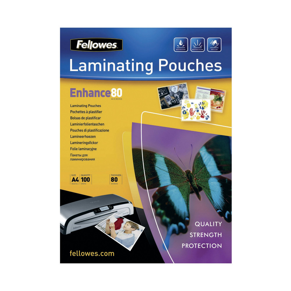 FELLOWES A4 MATT LAM POUCH PK100